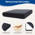 Memory foam seat cushion